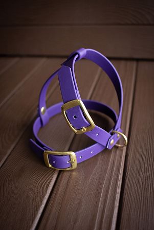 Фиолетовая биотановая шлейка-восьмерка
