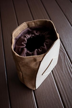 Светло-коричневая сумка для дрессировки